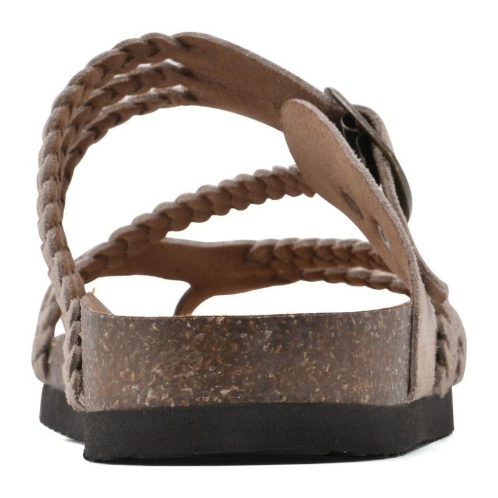 Braided Soft Suede Sandals Flat Comfortable Fit