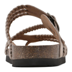 Braided Soft Suede Sandals Flat Comfortable Fit