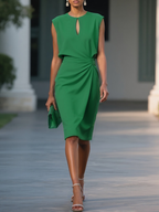 Capella | Classic Midi Cap Sleeve Dress