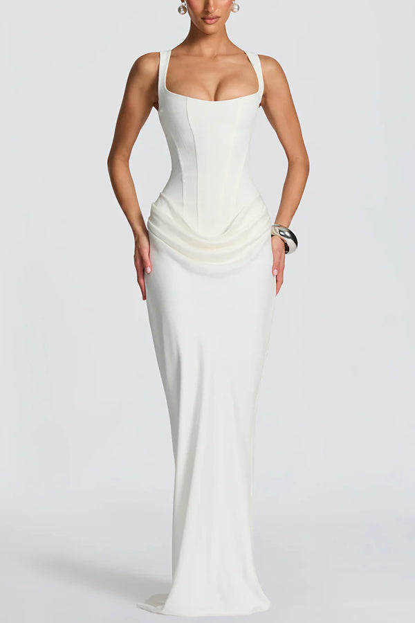 Lenoria | Square Neck Maxi Dress