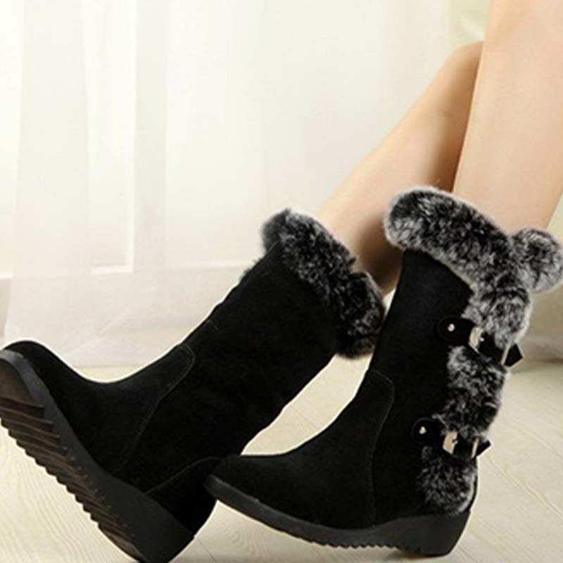 Plushvella | Mid Calf Winter Boots