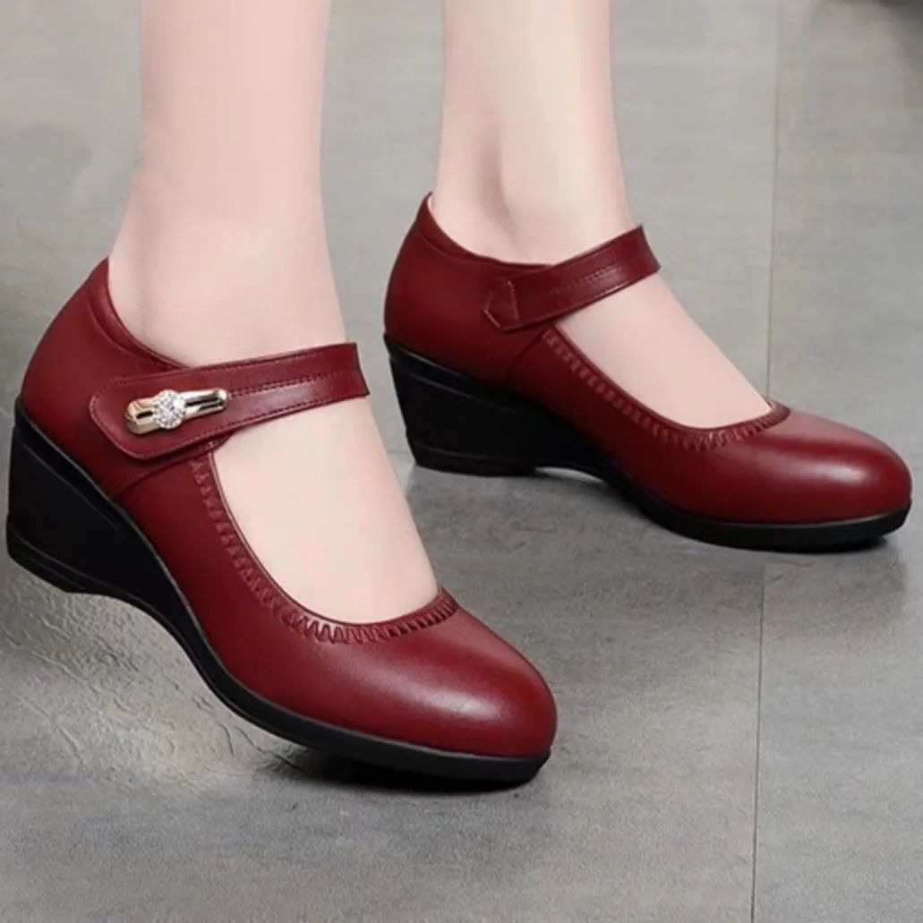 Softvella | Soft Sole Heel Shoes