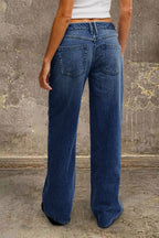 Denvara | Straight Leg Mid Rise Jeans