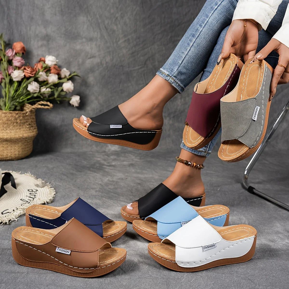 Archvella | Thick Sole Support Slippers