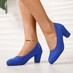 Feylarisse | Wide Toe Stable Heel Pumps