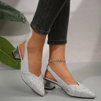 Crystelle | Elegant Crystal Heel Sandals