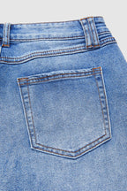 Denvara | Straight Leg Mid Rise Jeans