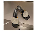 Quadelle | Square Heel Sandals