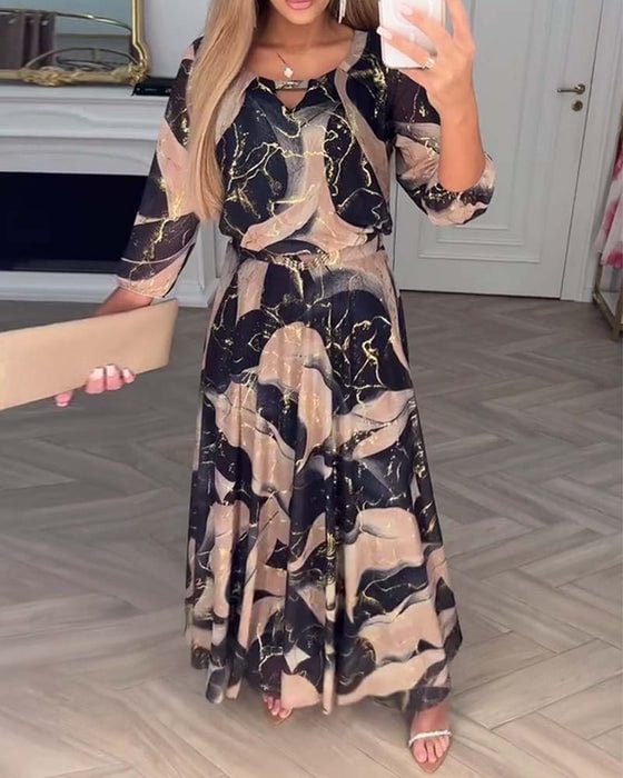 Camille | Floral Chiffon Dress