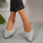 Crystelle | Elegant Crystal Heel Sandals