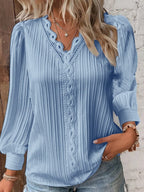 Orlisse | Elegant Solid Blouse