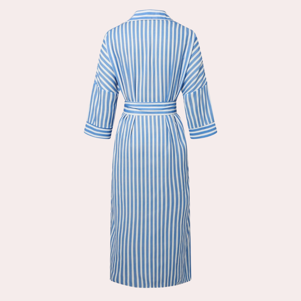 Noa | Casual Striped Midi Dress