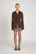 Nirelle | tailored wrap shirt