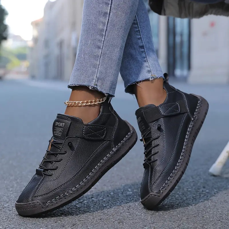 Orthopedic Sneakers Leather Wide Fit Comfort