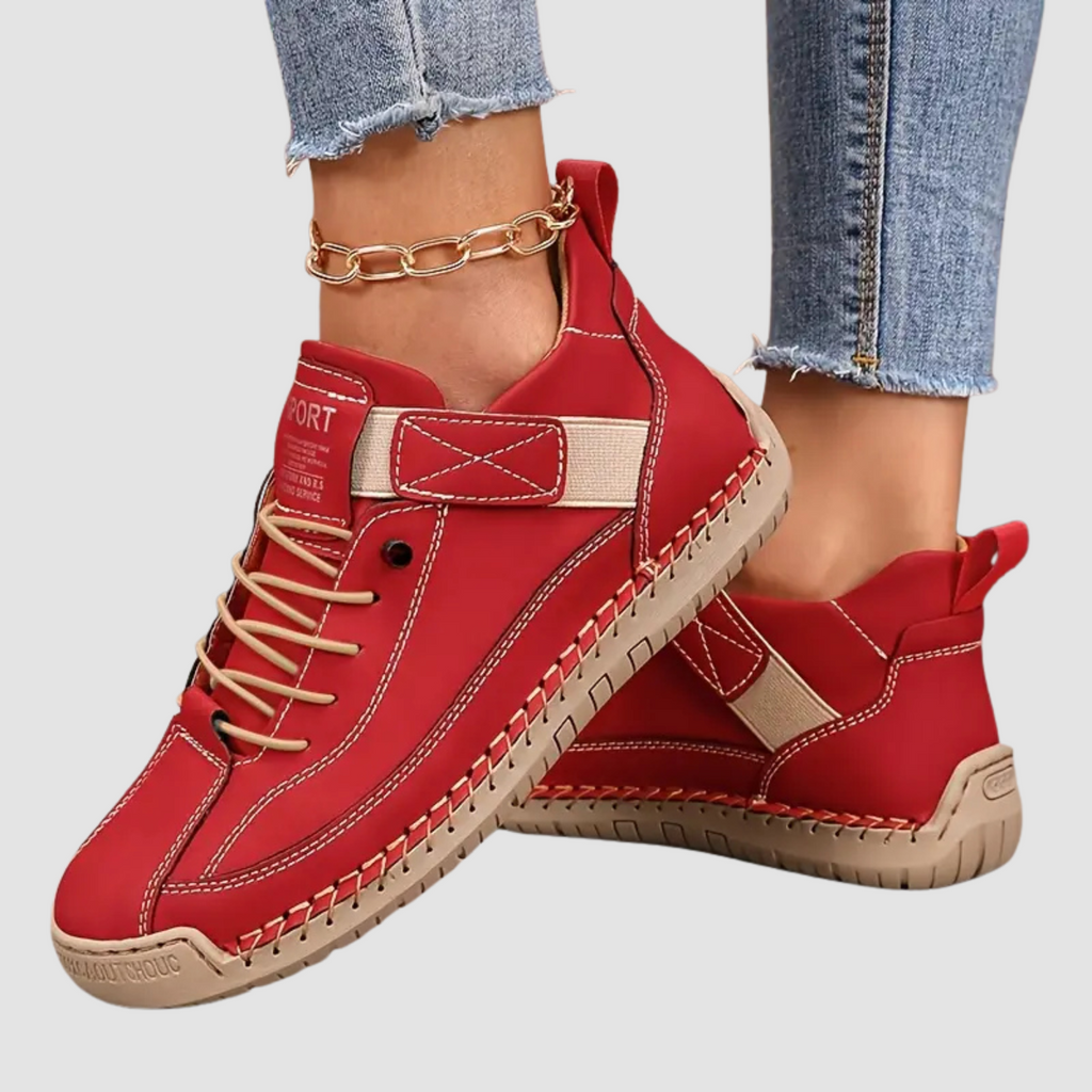 Orthopedic Sneakers Leather Wide Fit Comfort