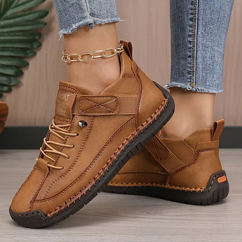 Orthopedic Sneakers Leather Wide Fit Comfort