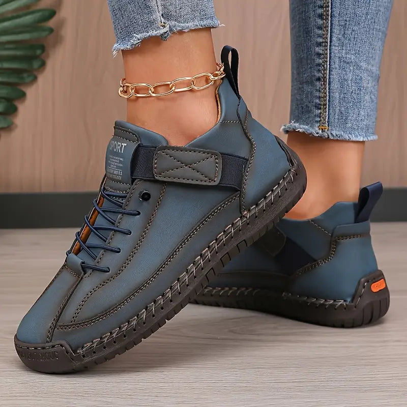 Orthopedic Sneakers Leather Wide Fit Comfort