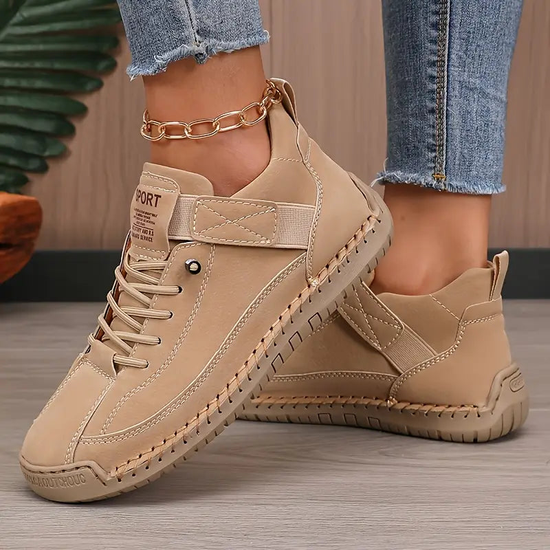 Orthopedic Sneakers Leather Wide Fit Comfort