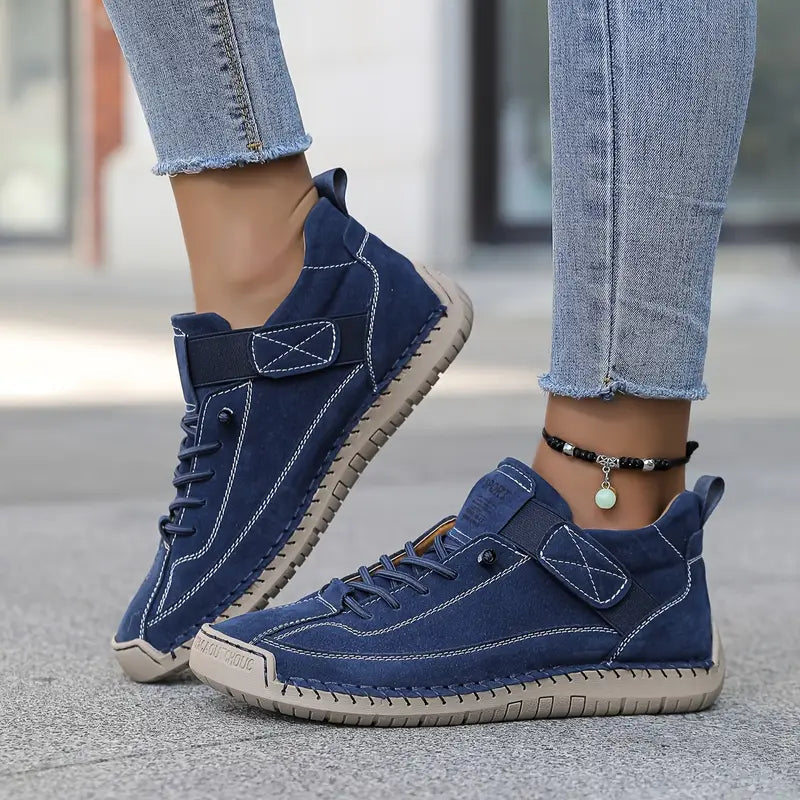 Orthopedic Sneakers Leather Wide Fit Comfort