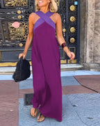 Delphine | Cross-Front Cut Dress