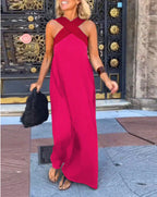 Delphine | Cross-Front Cut Dress