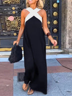 Delphine | Cross-Front Cut Dress