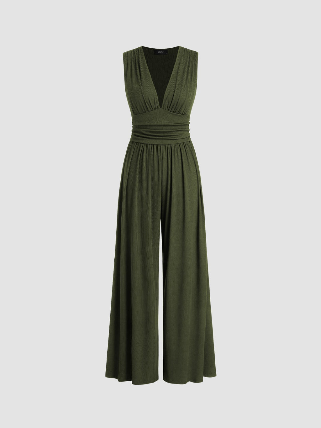 Elegant Sleeveless Wide Leg Jumpsuit Soft Fit