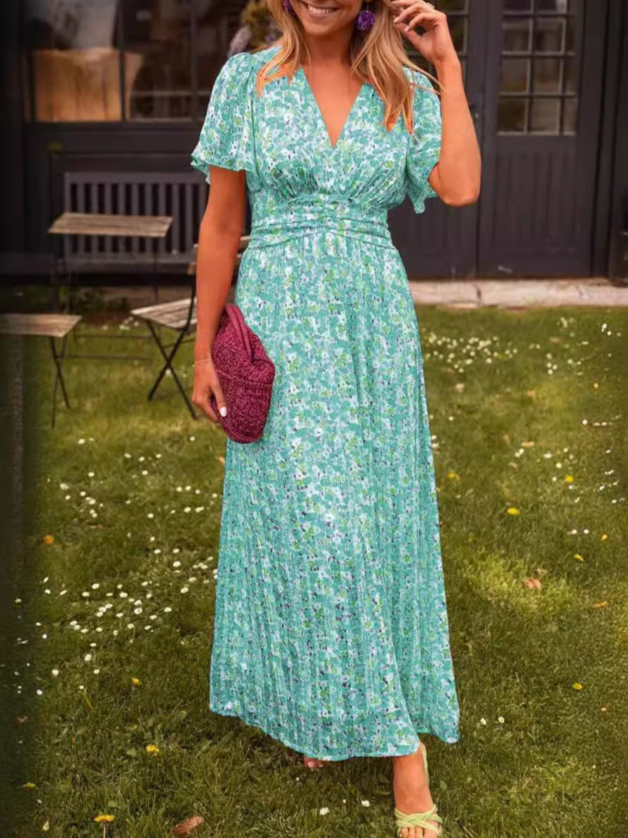 Élina – Elegant Floral Maxi Dress