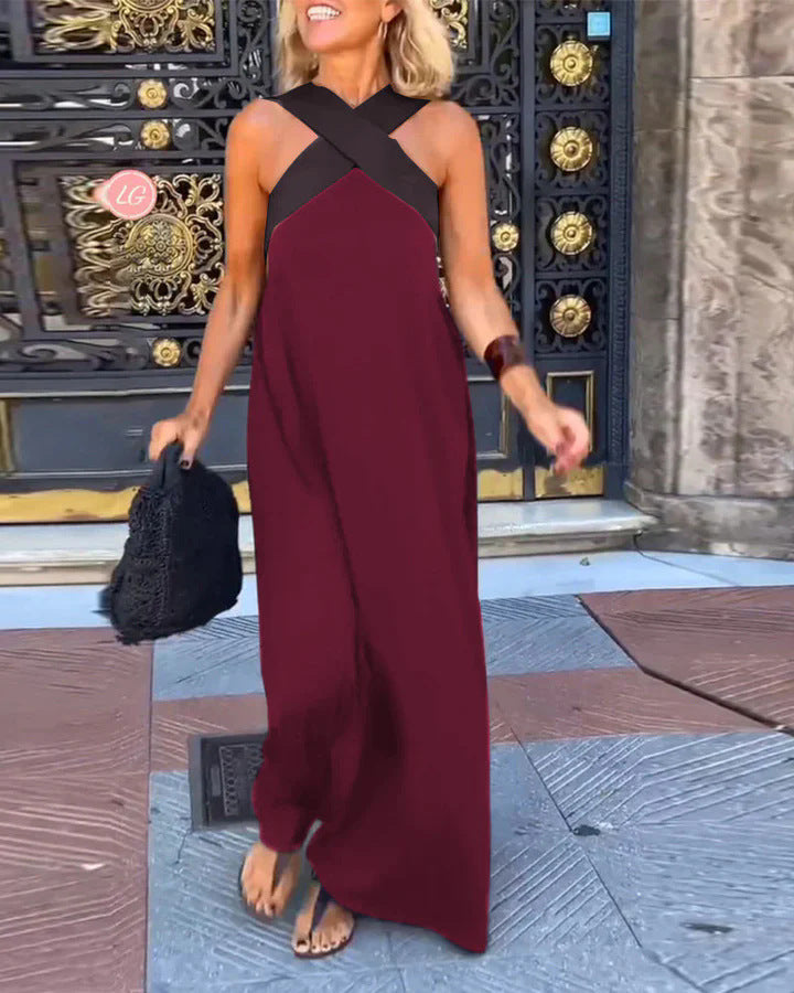 Delphine | Cross-Front Cut Dress