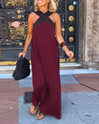Delphine | Cross-Front Cut Dress