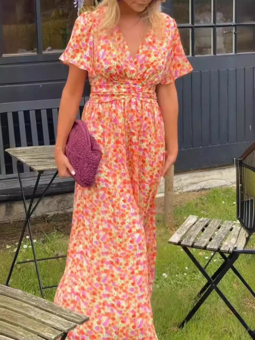 Élina – Elegant Floral Maxi Dress