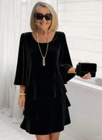 Margaux – Chic Ruffled Midi Dress