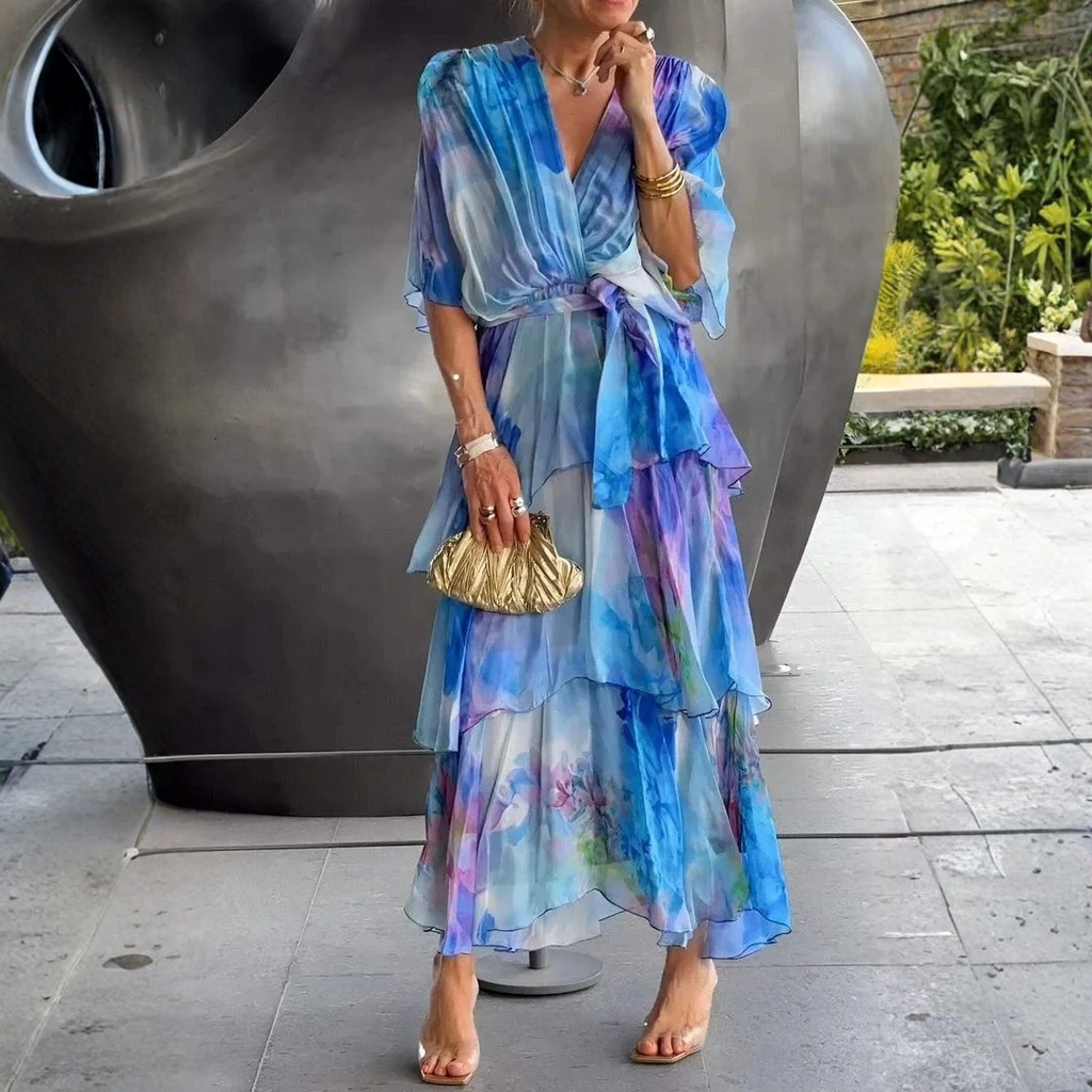 Cassia – Graceful Chiffon Dress