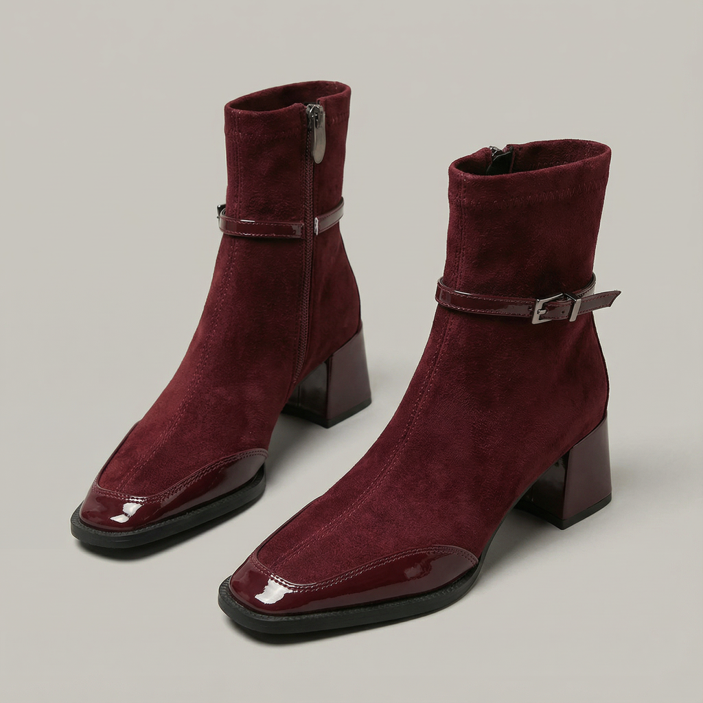 Rovielle | Elegant Mid Heel Ankle Boots