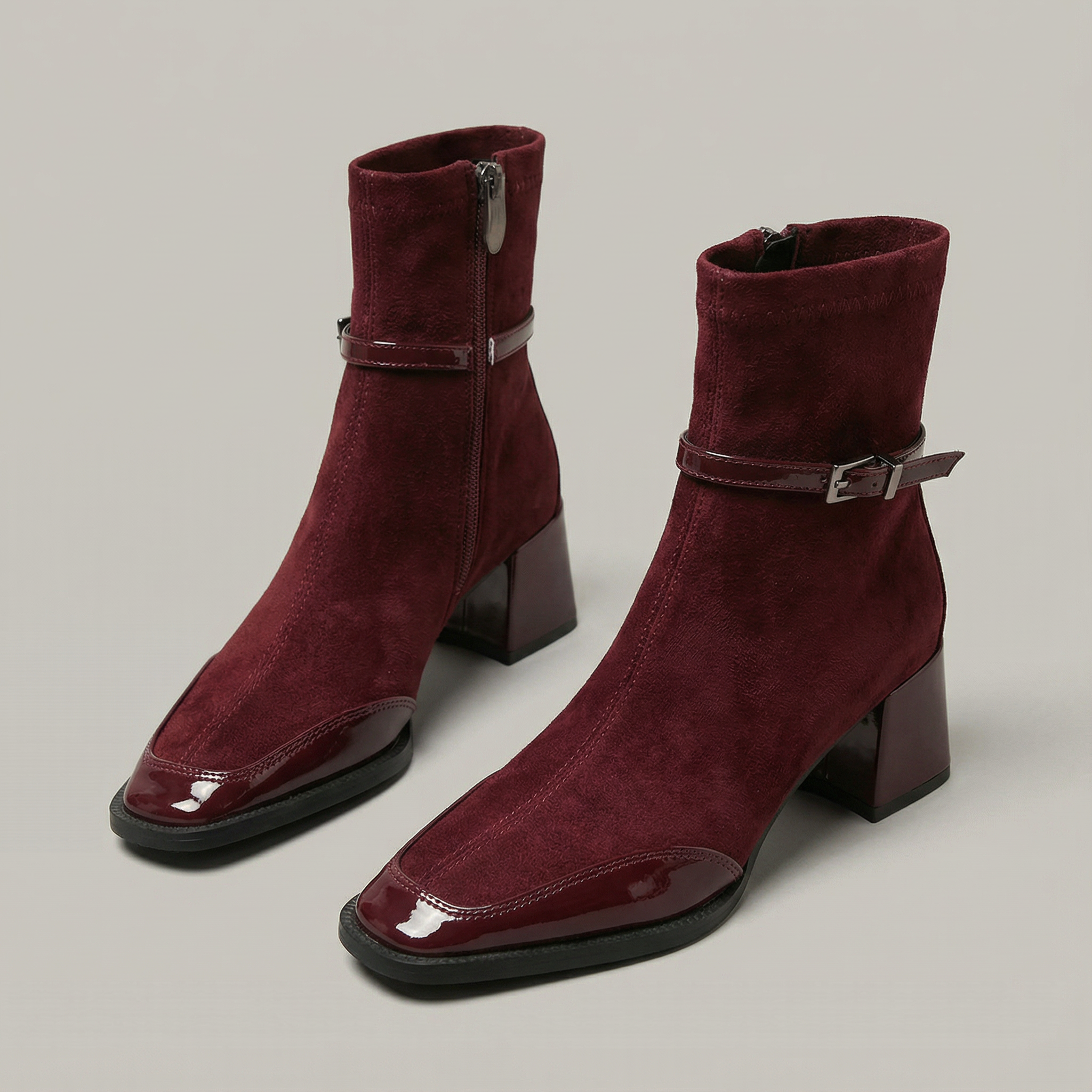Rovielle | Elegant Mid Heel Ankle Boots