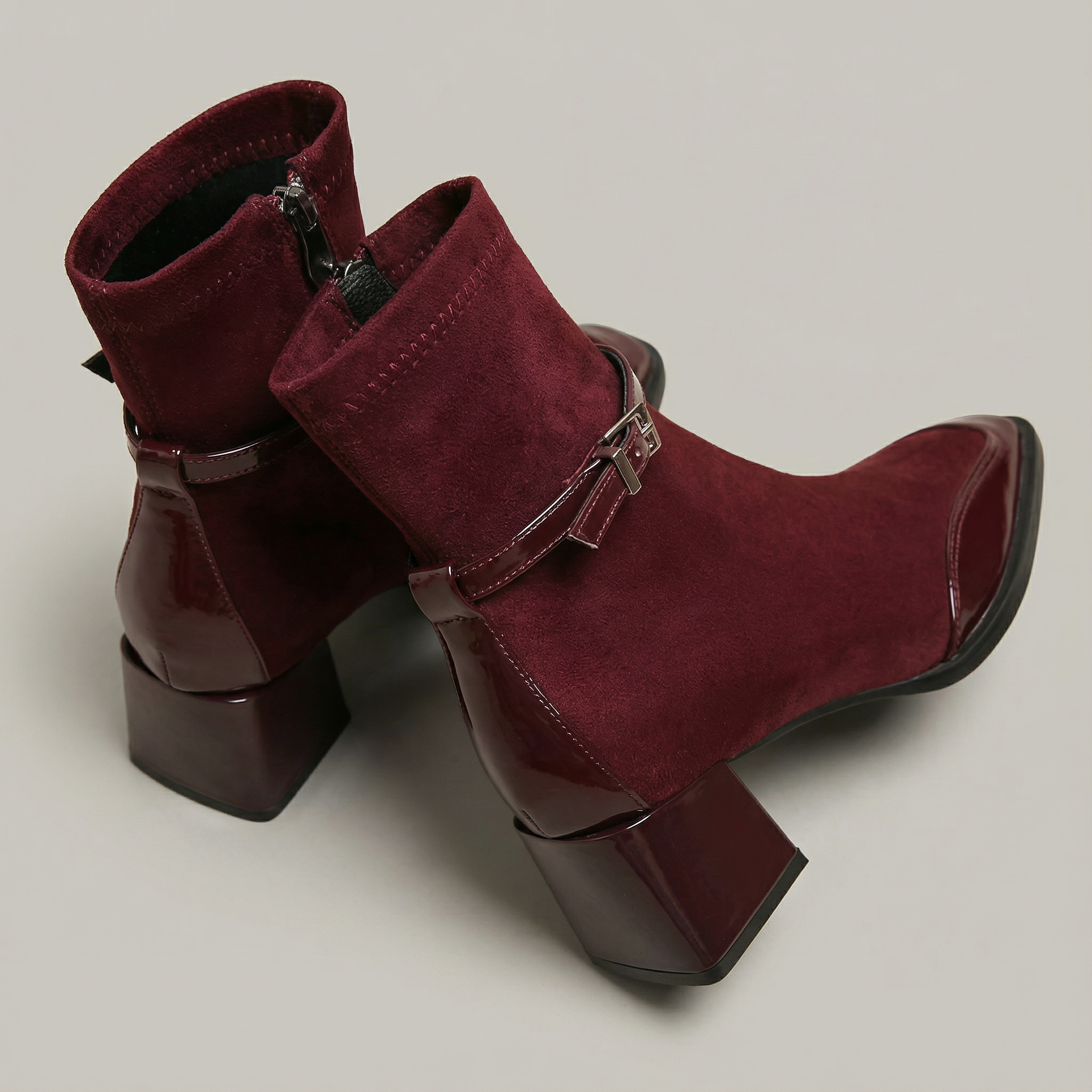Rovielle | Elegant Mid Heel Ankle Boots