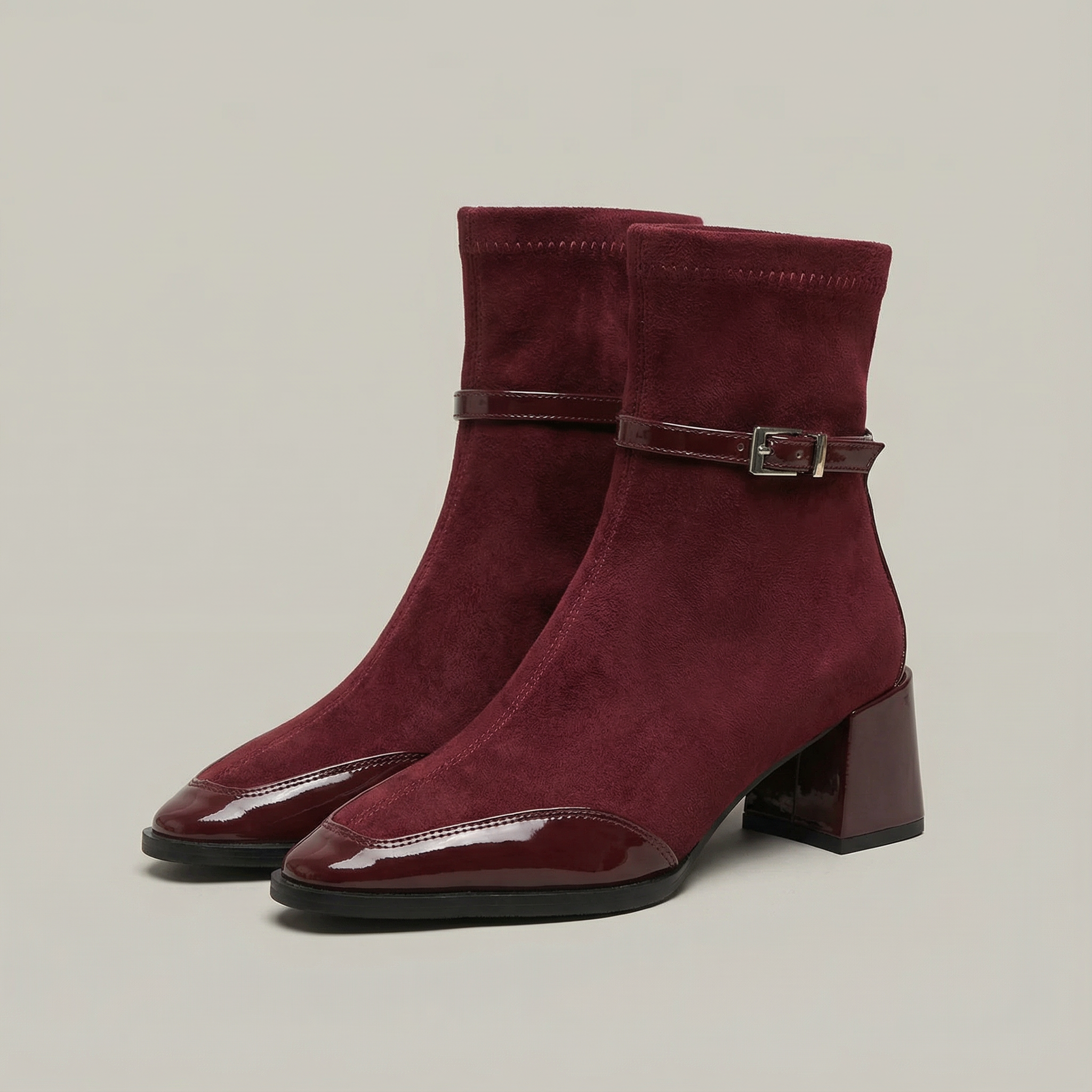 Rovielle | Elegant Mid Heel Ankle Boots