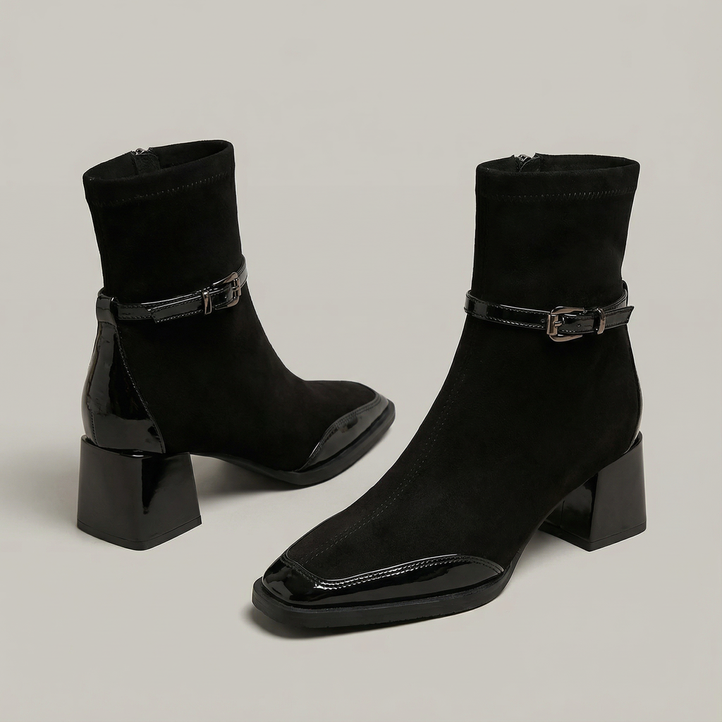 Rovielle | Elegant Mid Heel Ankle Boots