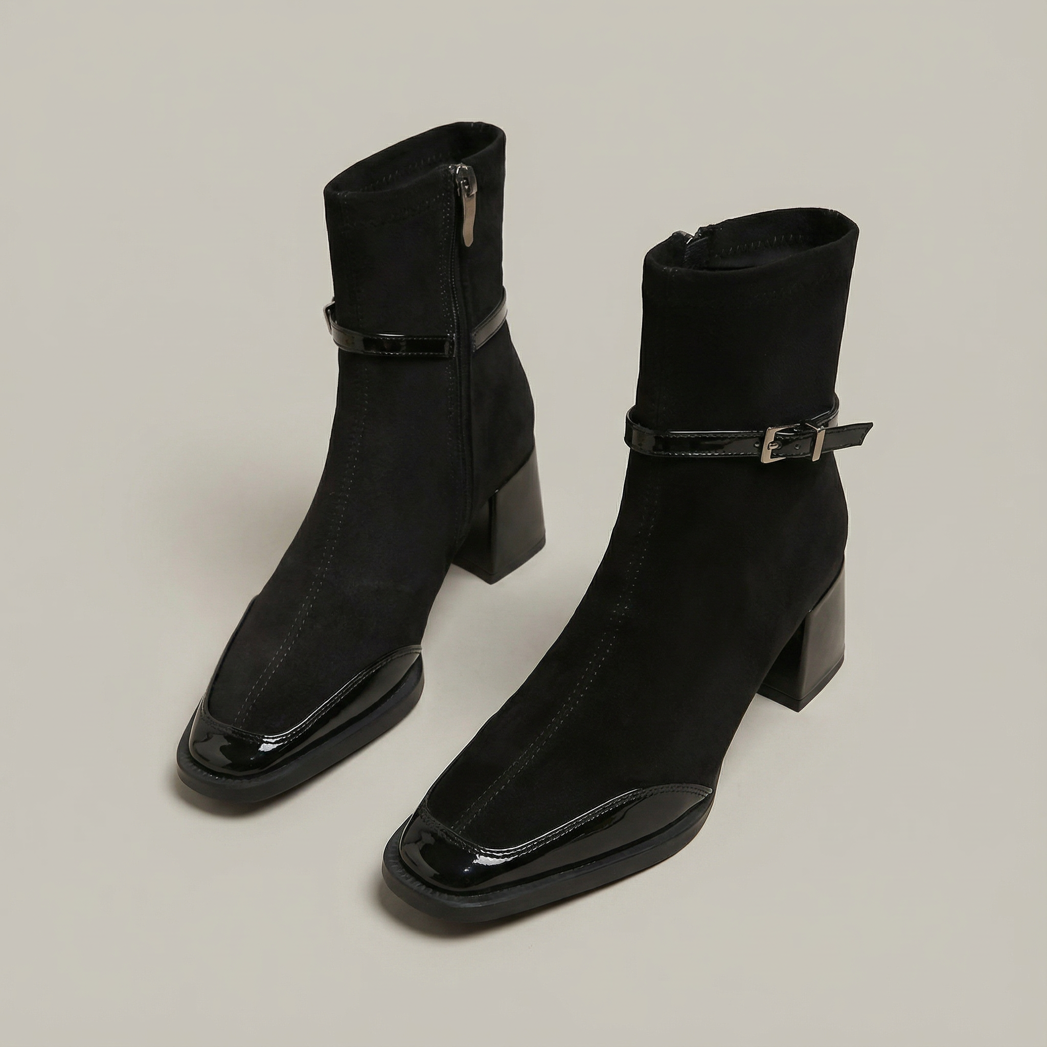 Rovielle | Elegant Mid Heel Ankle Boots
