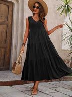 Selviera | Flared Summer Maxi Dress