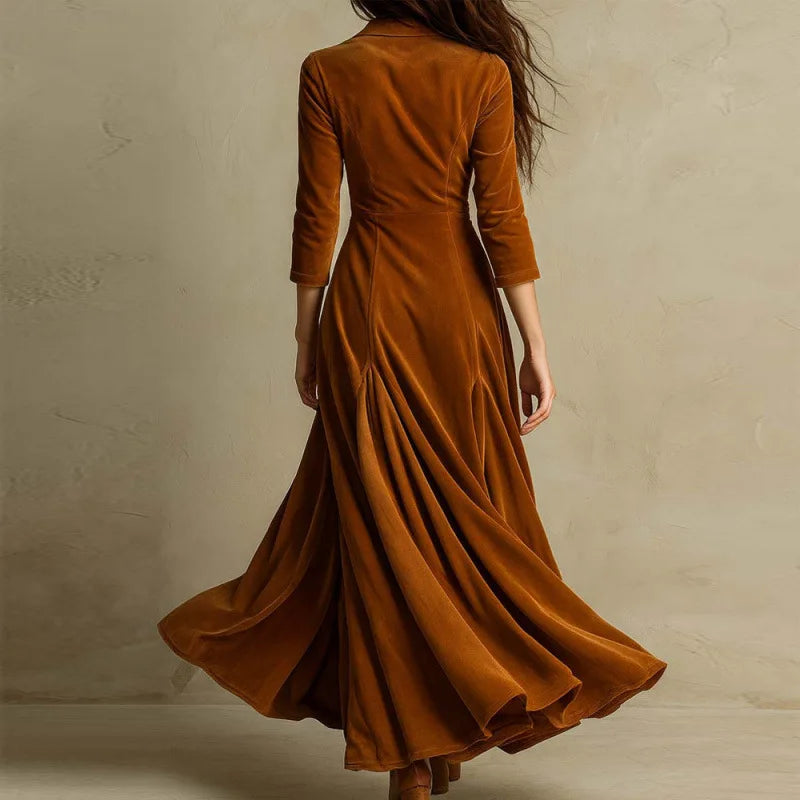 Mirella | Elegant Velvet Maxi Dress