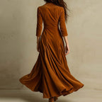 Mirella | Elegant Velvet Maxi Dress