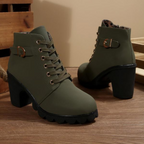 Lurevanna | Chic Lace Up Buckle Ankle Boots