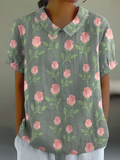 Jade | Floral Sage Green Shirt