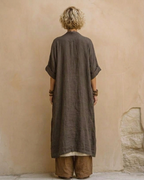 Sophie | Dark Grey & Brown Tribal Print Three-Piece Set