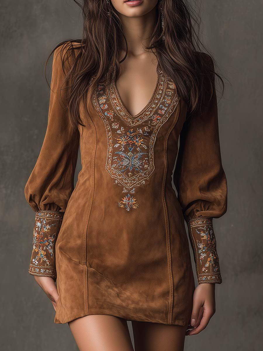 Virelya | Boho Detailed Mini Dress