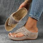 Supportive Wedge Sandals Cushioned Comfortable Fit