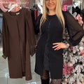 Zarielle | Long Cutout Winter Dress