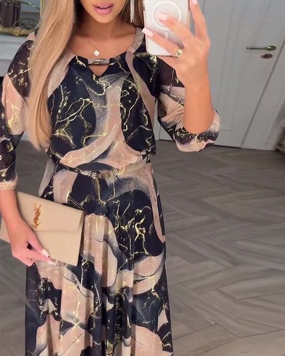 Camille | Floral Chiffon Dress