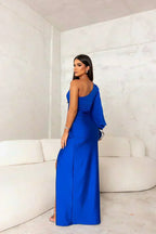 Riley | Asymmetrical One-Shoulder Maxi Evening Dress
